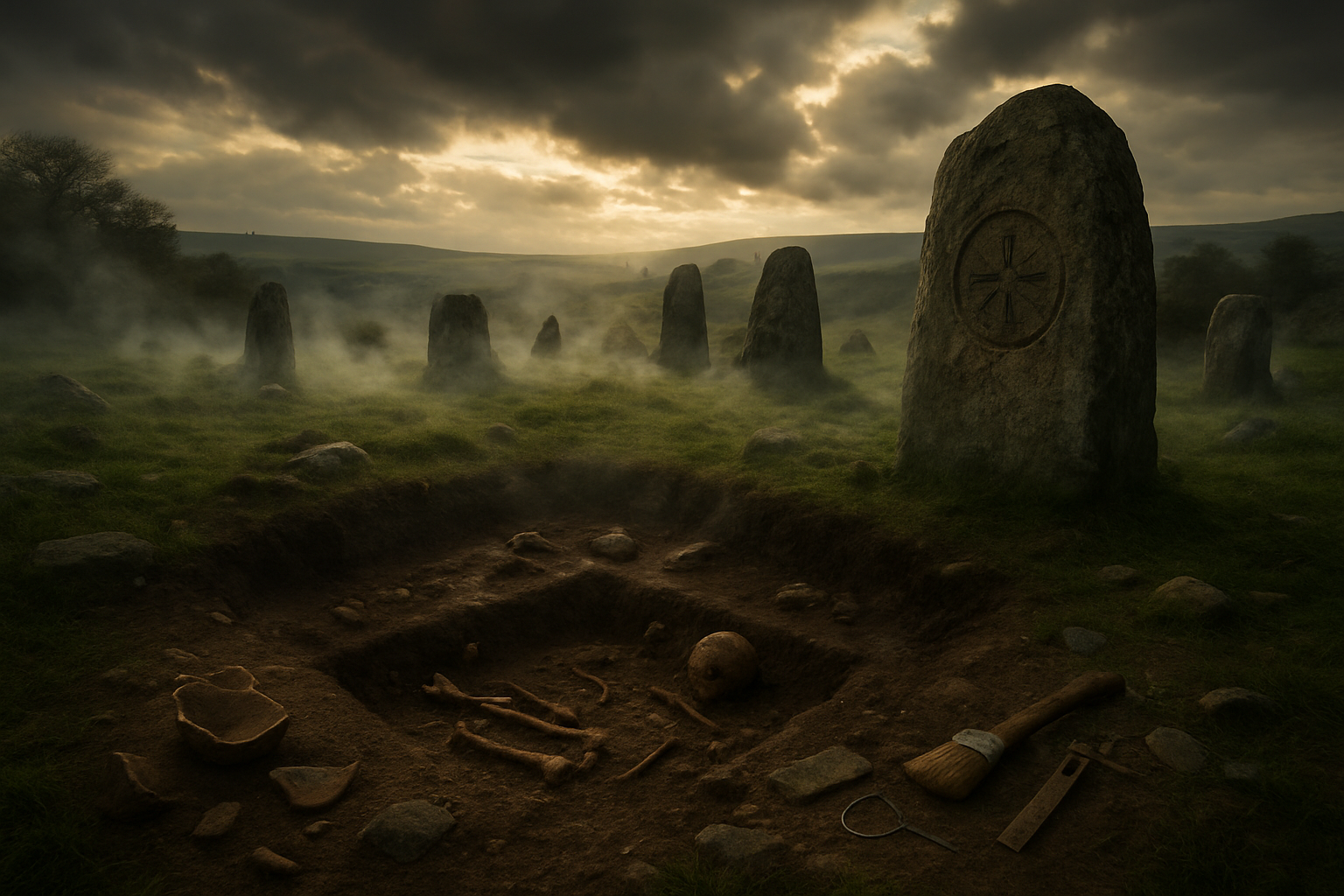 The Intertwining of Archaeological Facts and Dark Folklore Traditions